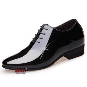 Giày tăng chiều cao cho nam da bóng MAX3388