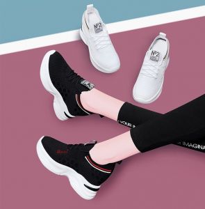 Giày nữ tăng chiều cao 9cm màu đen FS28