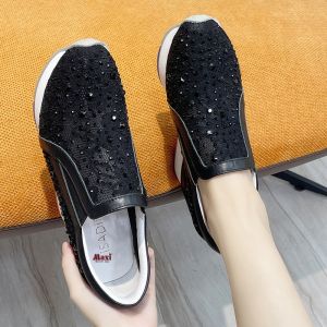 Giày cao gót nữ thoáng khí màu đen 9cm FS83