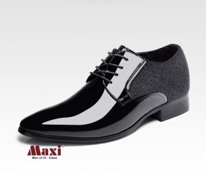 Giày nam tăng chiều cao da bóng cao cấp 8cm MAX0071